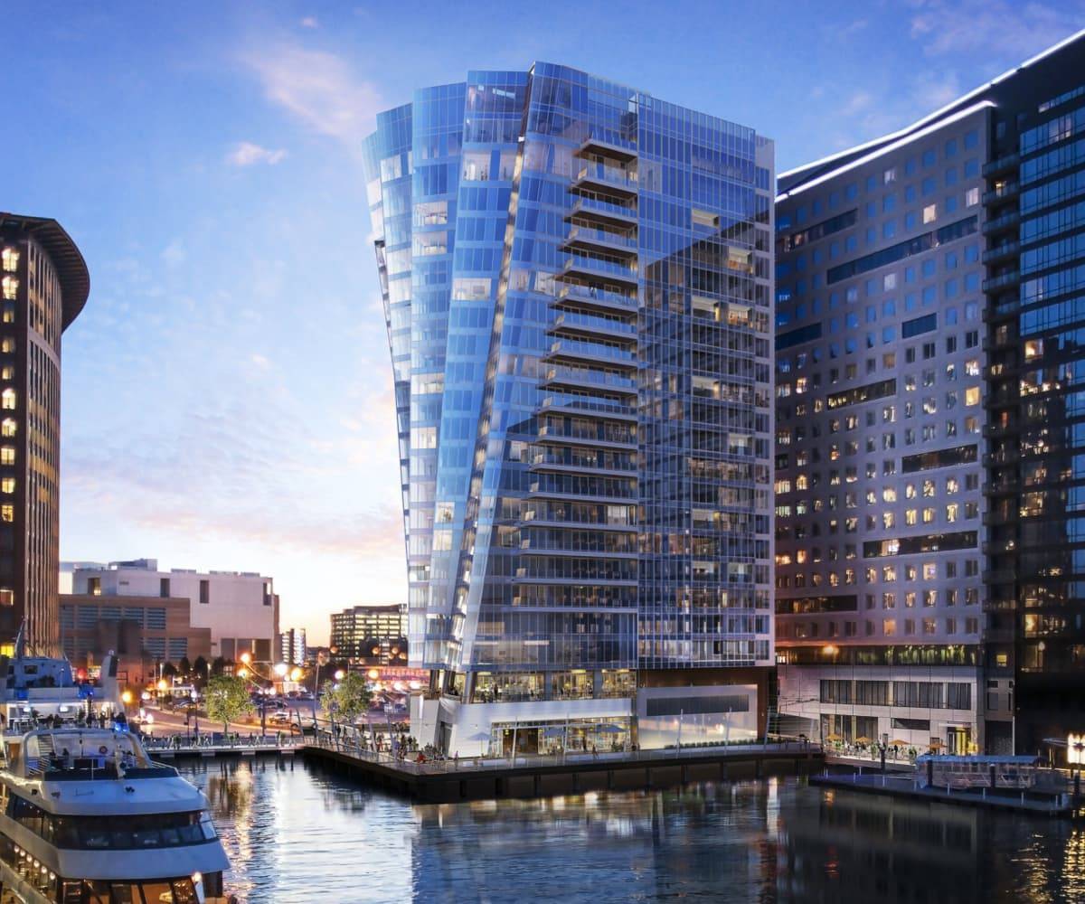 Exterior view of The St. Regis Residences, Boston